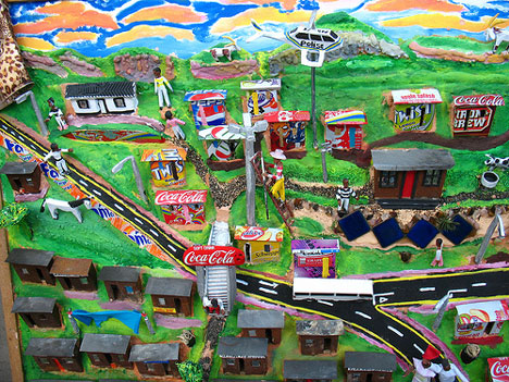 township scene 1 Arte e Objetos feita com Material Reciclado