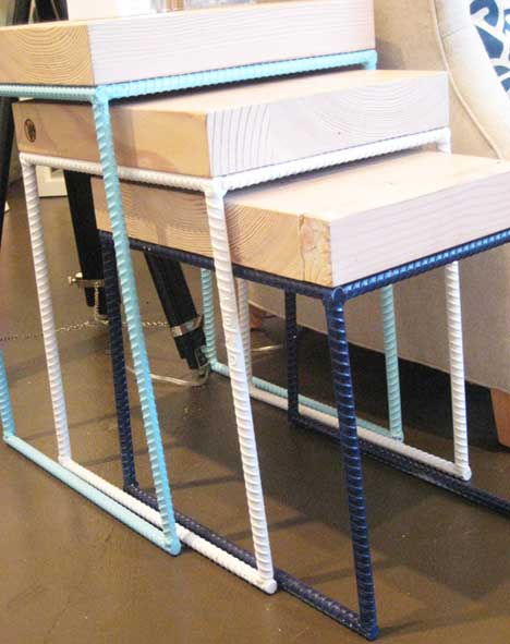 Recycled nesting tables