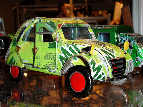 recycled soda can 2cv